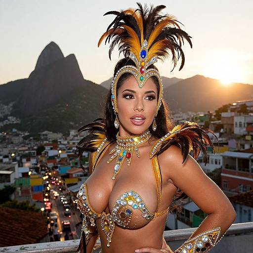 Cinematic Rio Samba Showgirl Evening