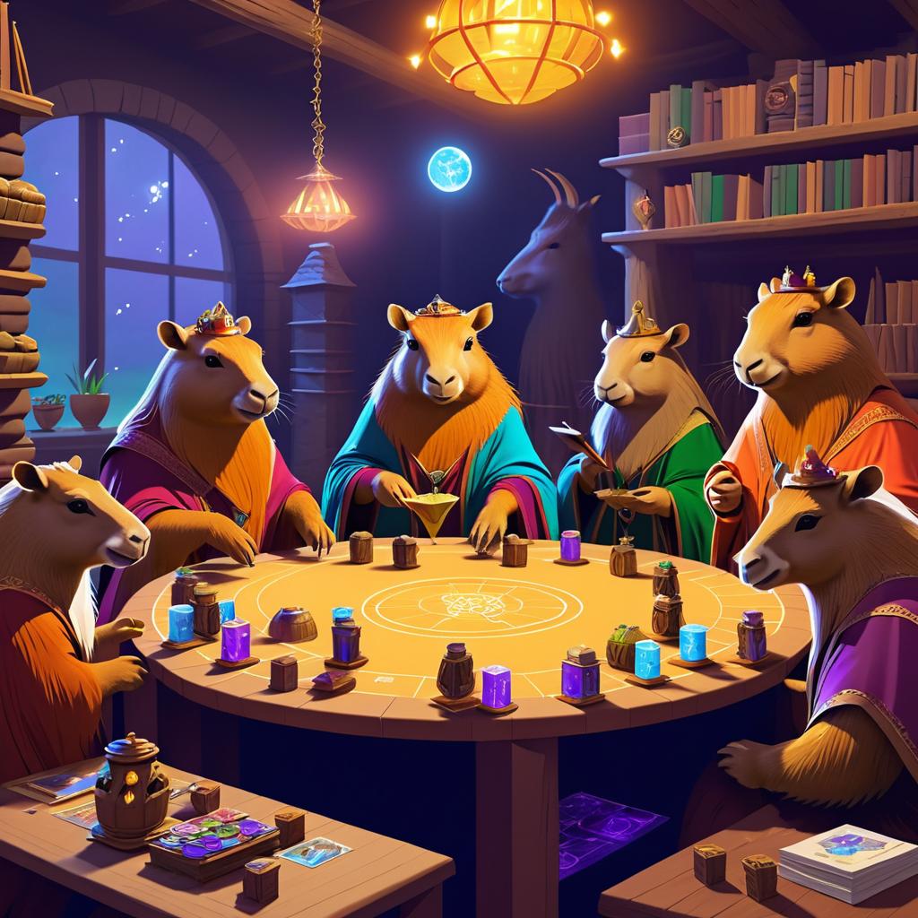 Cozy Capybaras' D&D Game Night