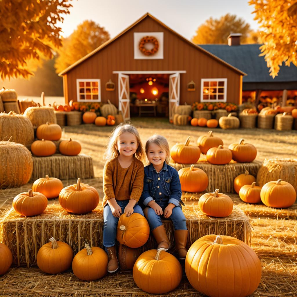 Cozy Autumn Harvest Festival Scene