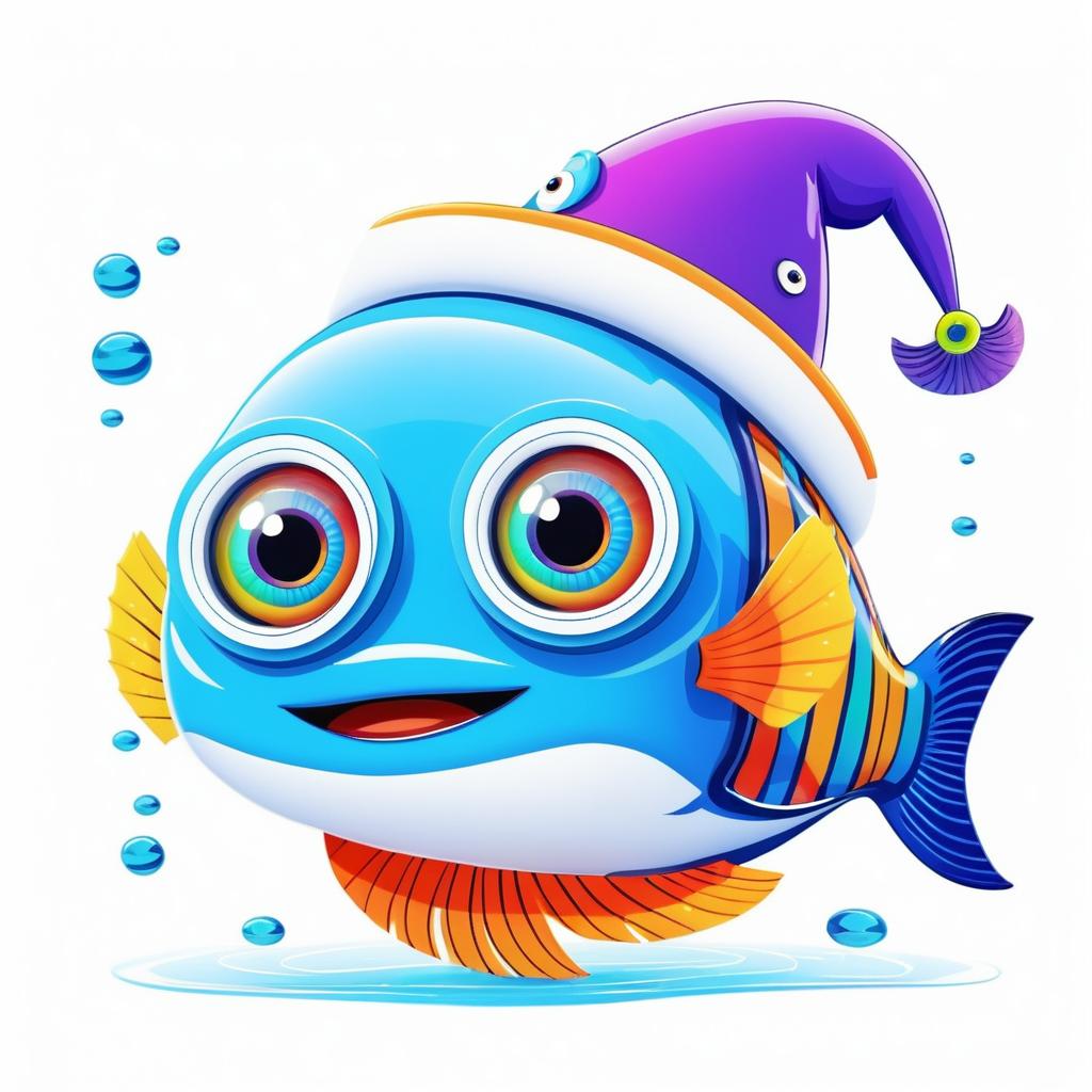 Cartoon Sailor Fred the Fish Illustration