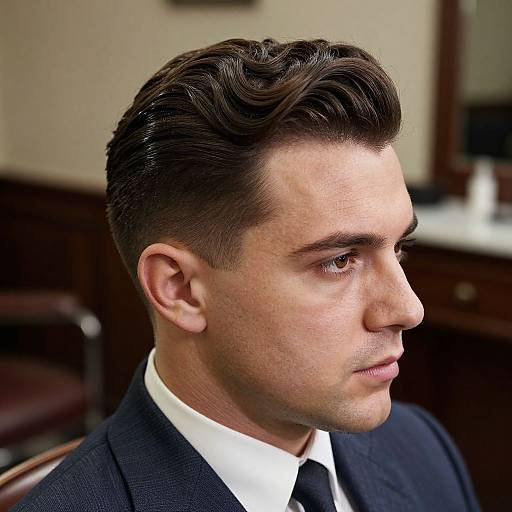 Vintage 1950s Classic Men's Hairstyle