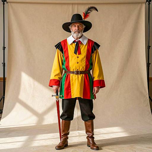 Historical Costume Portrait of an Elderly Man