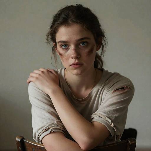 Ellie: Dirty Realistic Portrait with Injury