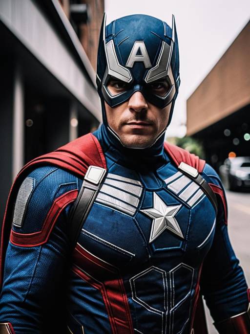 Photorealistic Marvel Costume Cosplay Portrait