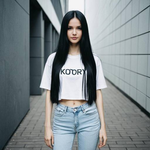 Young Woman in Casual Urban Outfit