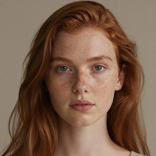 Close-Up Portrait of a Young Woman