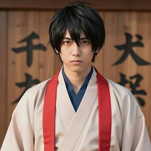 Yuji Itadori Inspired Kimono Portrait