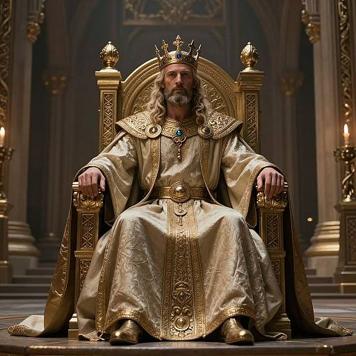 Numenorian King on Ornate Throne