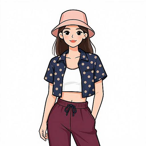 Smiling Woman in Casual Sporty Outfit