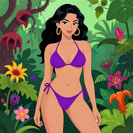 Poison Ivy in Vibrant Garden