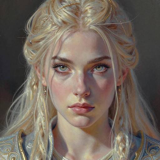 Portrait of a Champion in Fantasy Light