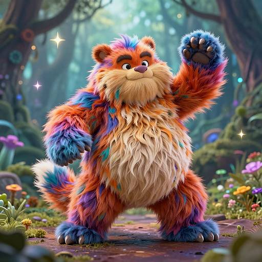 Vibrant Plushy Furry Base Figure