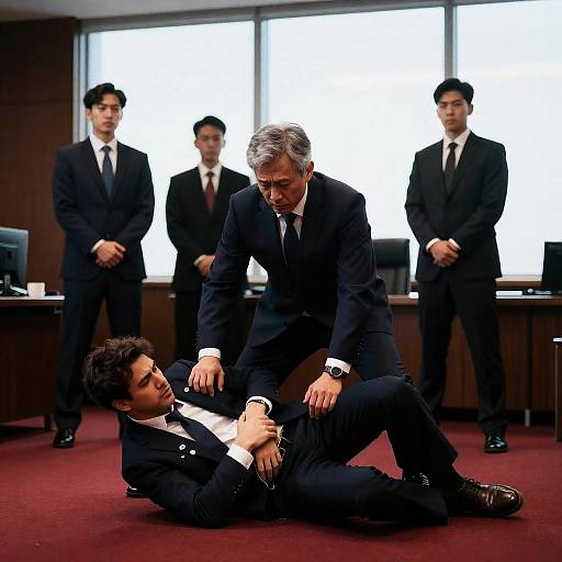 Tense Office Confrontation Scene