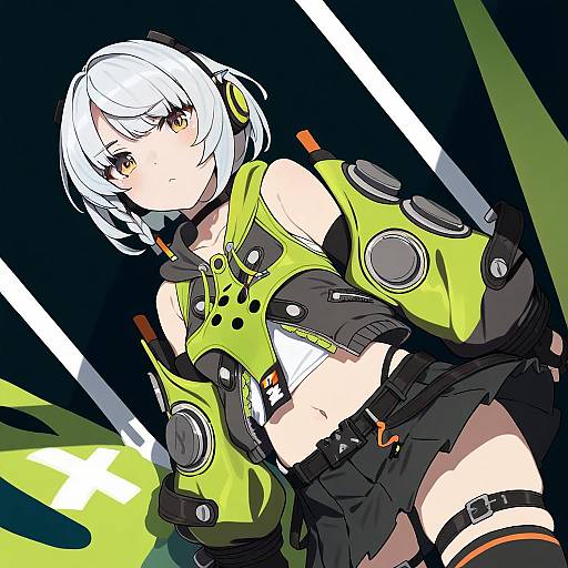 Illustration of Anby demara, zenless zone zero in the style of Nagioka