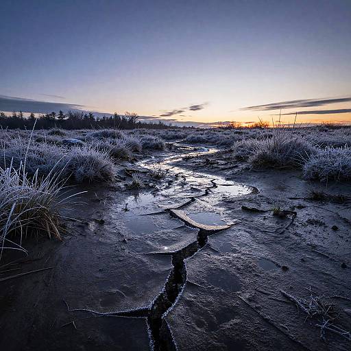 Ethereal Frosted Winter Moor