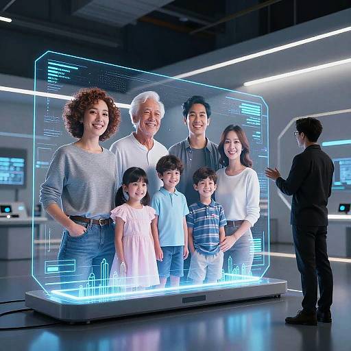 Futuristic Family Portrait Maker