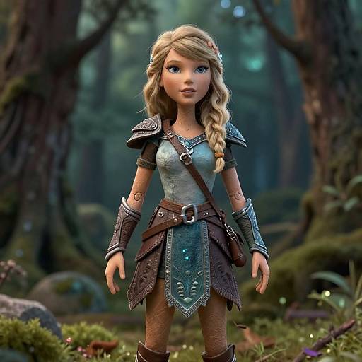 Stop Motion Taylor Swift as Nordic Amazon