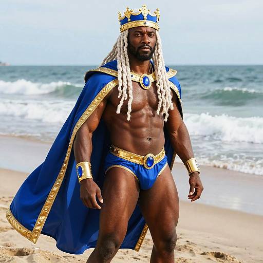 Regal Black King on Beach