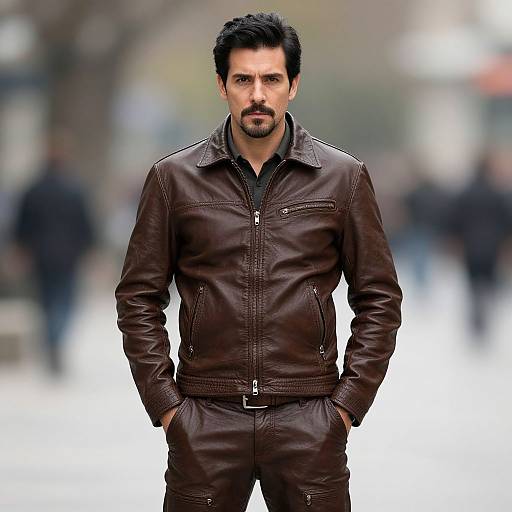 Realistic Joe in Leather Jacket