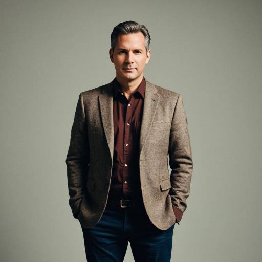 Stylish Middle-Aged Male Fashion Portrait