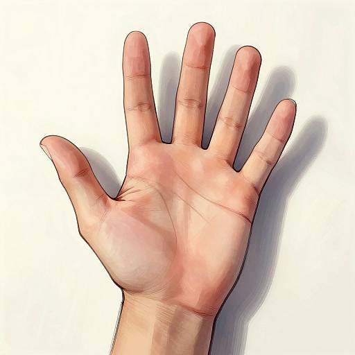 Stylized Semi-Realistic Hand Sketch