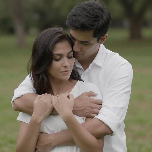 Intimate Embrace in Nature's Serenity