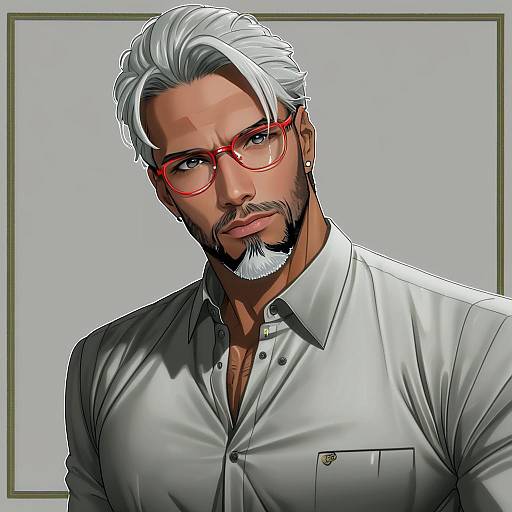 Illustration of Arurandeisu, holostars in the style of A re