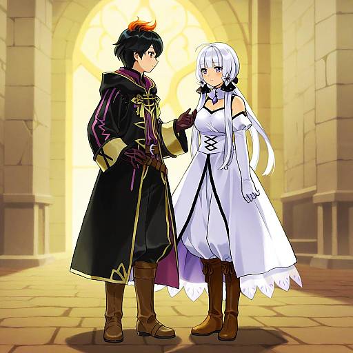 Illustration of Morgan (male) (fire emblem), fire emblem in the style of Kaigen 1025