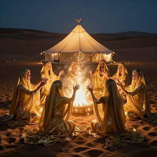 Ethereal Desert Gathering at Radiant Tent