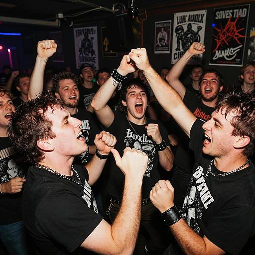 Energetic Punk Rock Mosh Pit
