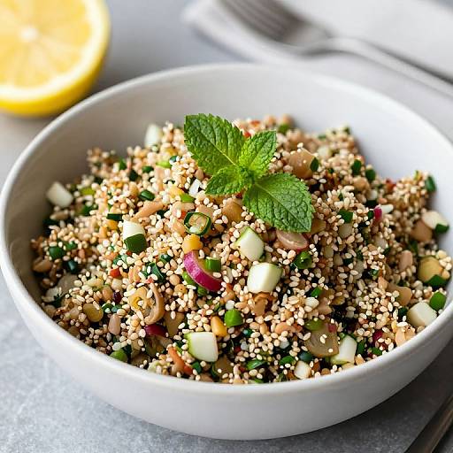 Fresh Tabbouleh with Lemon and Mint