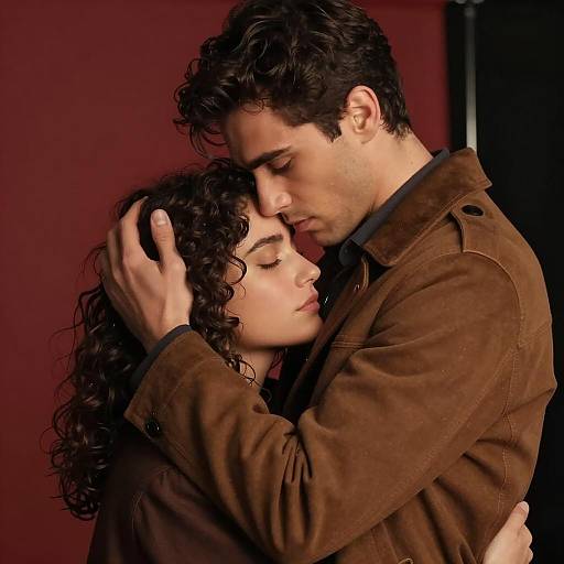 Passionate Embrace: Intimate Portrait