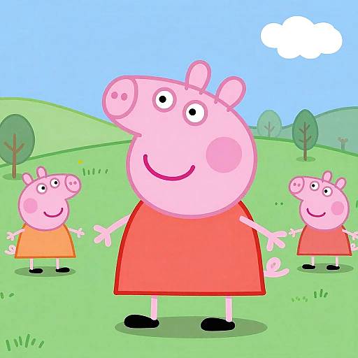Andrew Tate as Peppa Pig Character
