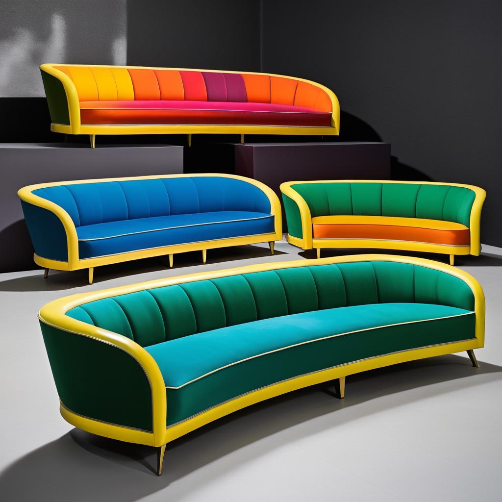 Vibrant Art Deco Sofa Designs Inspired by Carus