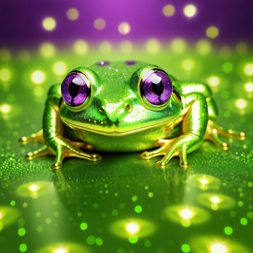 Jumpy Frog's Joyful Close-Up Vision