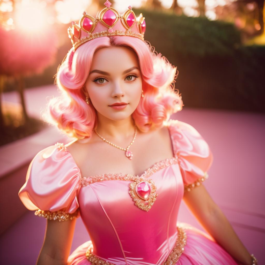 Lila McCann as Princess Peach in Lomography