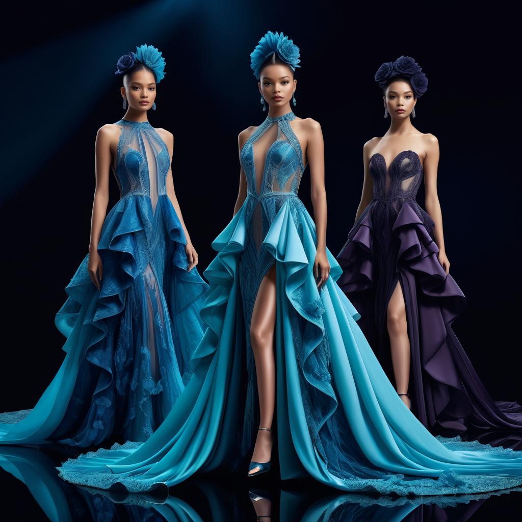 Avant-Garde Evening Gowns Concept Design