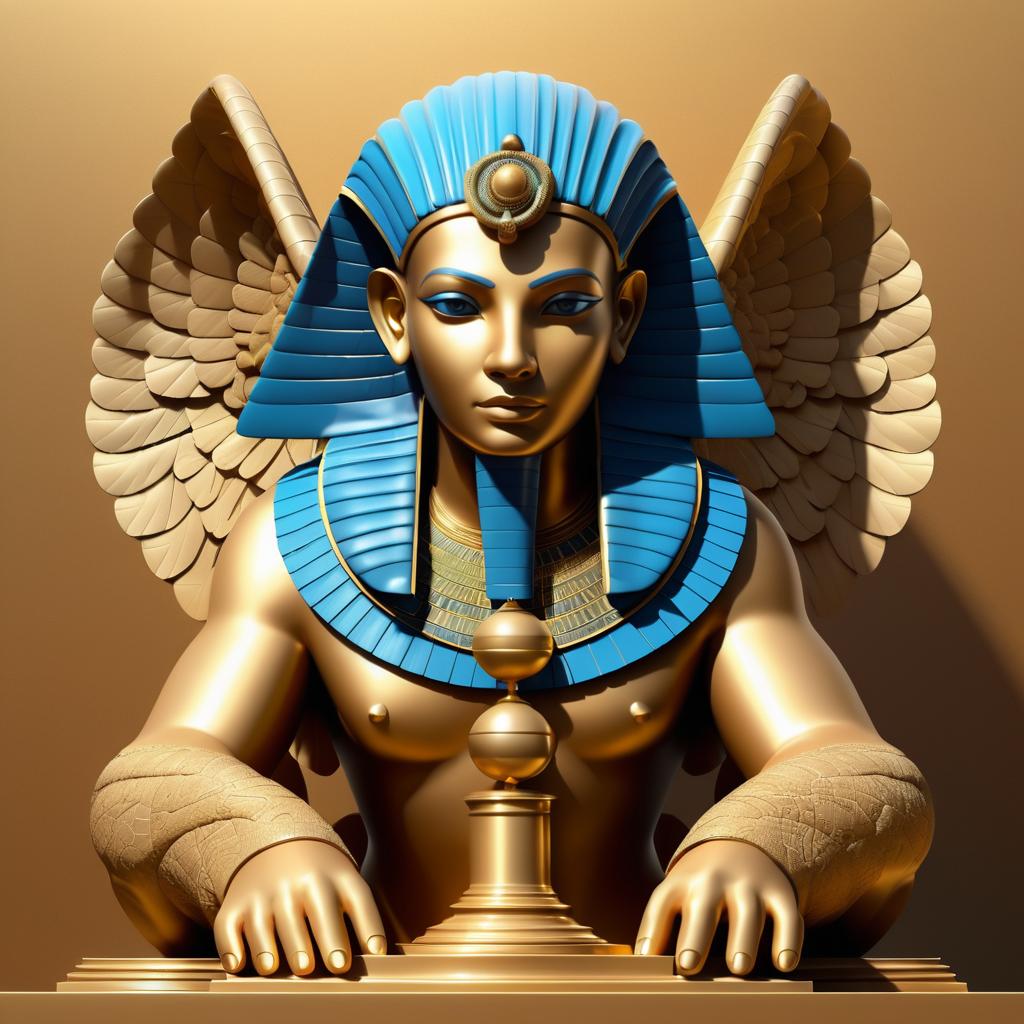 Mystical Sphinx: A Mythical Illustration