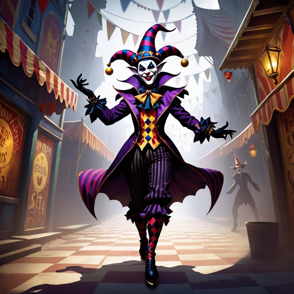 Dark Circus Jester in Forgotten Alley