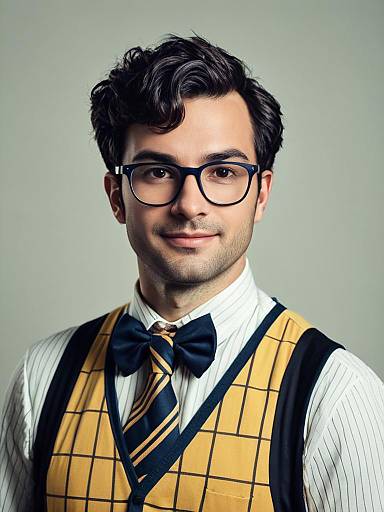 Photorealistic Nerd Costume Portrait