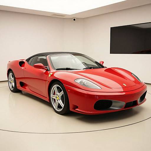 Shiny Red 2005 Ferrari F430 Spider