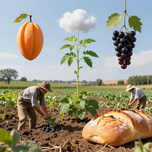 Futuristic Farming with Floating Crops