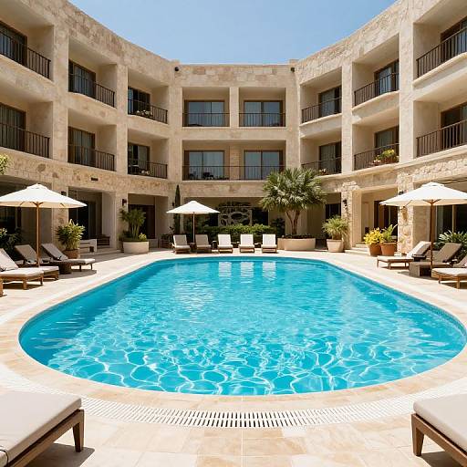 Serene Pool at Inbal Hotel