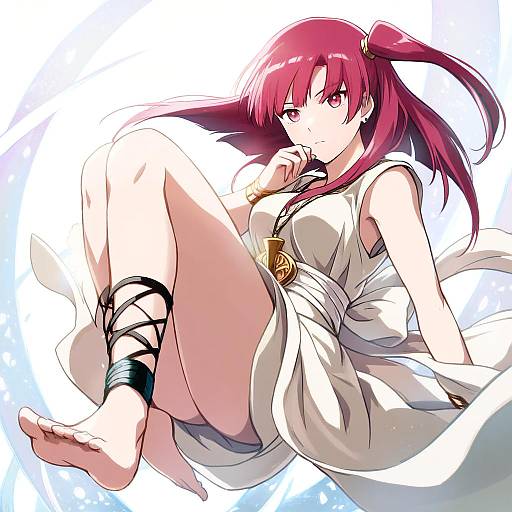 Illustration of Morgiana, magi the labyrinth of magic in the style of Natsuya (kuttuki)