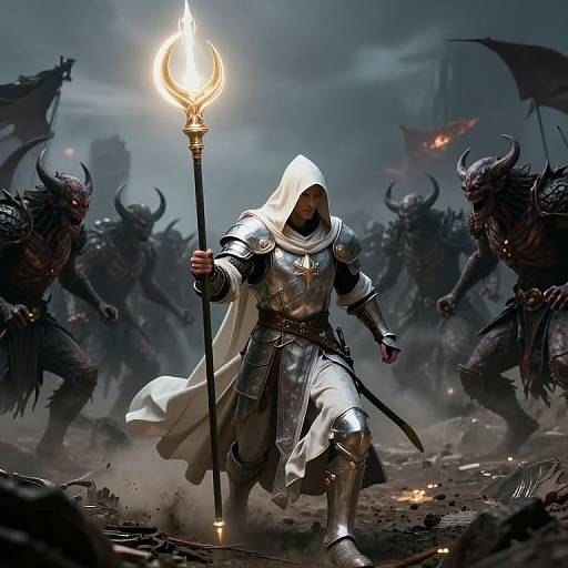 Naïve Art Paladin vs Demon Army