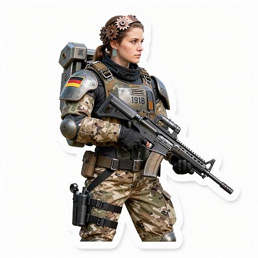 Female Exosuit Urban Assault Commando