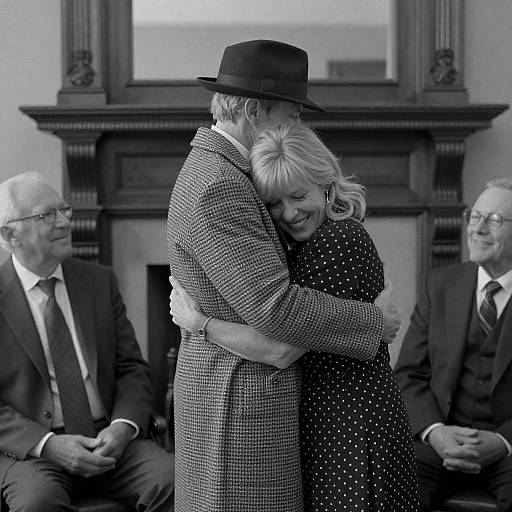 Warm Embrace in Vintage Photography