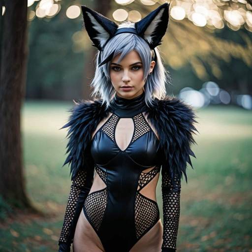 Modern Jackal Cosplay with Sheer Panels