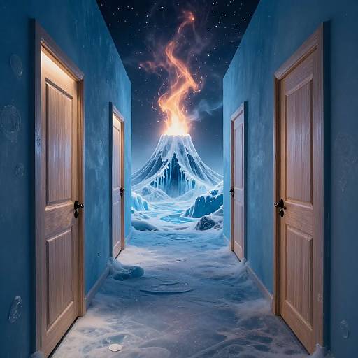 Infinite Corridor of Paradoxical Realms