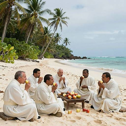 Catholic Priests Stranded on Desert Island